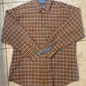 Roper Shirt Mens Western Size XL Long Sleeve Button Plaid Cowboy